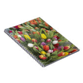 多彩なチューリップの束 ノートブック (右側)