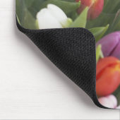 多彩なチューリップの束 マウスパッド (コーナー)