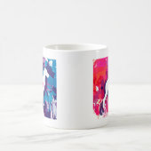 多彩なデンマーク人のしぶき コーヒーマグカップ (中央)