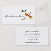 多彩なトンボの名刺 名刺 (正面/裏面)