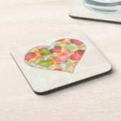 多彩なハートとの幸せなバレンタインデー コースター (左側)