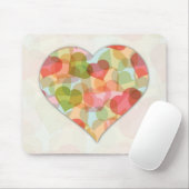 多彩なハートとの幸せなバレンタインデー マウスパッド (マウス)