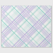 多彩なパステルチェックのラッピングペーパー ラッピングペーパー (フラット)