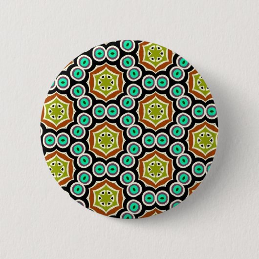 多彩なパターン 缶バッジ (正面)