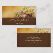 多彩なビクトリア時代の人によってはヴィンテージの名刺が開花します 名刺 (正面/裏面)