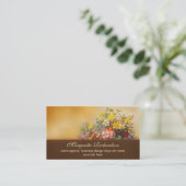 多彩なビクトリア時代の人によってはヴィンテージの名刺が開花します 名刺 (スタンド正面)