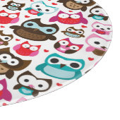 多彩なフクロウパターン カッティングボード (角)