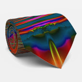多彩なフラクタルのタイ ネクタイ (ロール)
