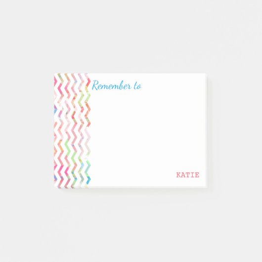 多彩なメモのノート ポストイット (正面)