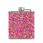 多彩なモザイクモダンな屑のグリッター#4 フラスク (裏面)