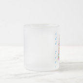 多彩なユニコーンのマグ フロストグラスマグカップ (中央)