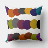 多彩なレトロの泡グラフィック クッション (裏面)