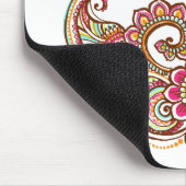 多彩な孔雀 マウスパッド (コーナー)