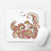 多彩な孔雀 マウスパッド (マウス)