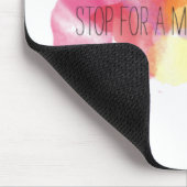 多彩な引用文のスマイルそして幸せな平和生命 マウスパッド (コーナー)