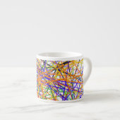 多彩な抽象デザインのエスプレッソのコップ エスプレッソカップ (正面右)