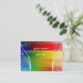 多彩な抽象美術 名刺 (スタンド正面)