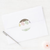 多彩な料理のベーキングのオーブンのミットのギフトのラベルのsticke ラウンドシール (封筒)