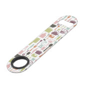 多彩な料理アイコンが付いているパターン スピード栓抜き (裏面アングル)