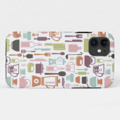 多彩な料理アイコンが付いているパターン Case-Mate iPhoneケース (裏面(横))