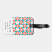多彩な民族パターン ラゲッジタグ (裏面横)