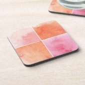 多彩な水彩画 コースター (左側)