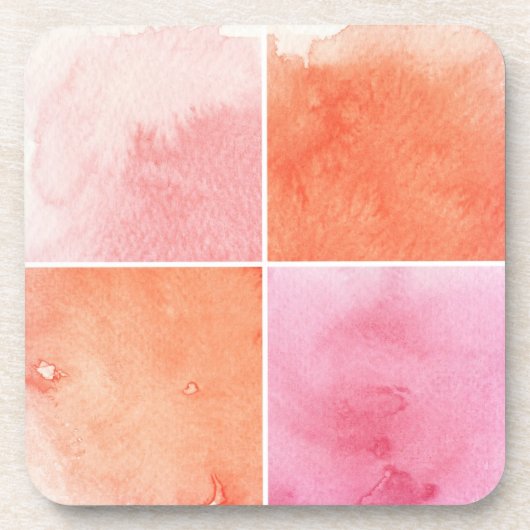 多彩な水彩画 コースター (正面)