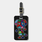 多彩な犬 ラゲッジタグ (正面縦)
