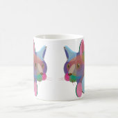 多彩な猫のマグ コーヒーマグカップ (中央)