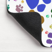 多彩な猫の足 マウスパッド (コーナー)