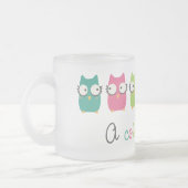 多彩な生命マグかガラス フロストグラスマグカップ (左)