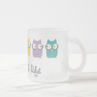 多彩な生命マグかガラス フロストグラスマグカップ