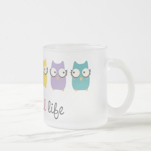 多彩な生命マグかガラス フロストグラスマグカップ (右)