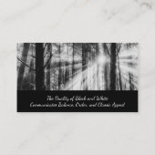 多彩な白黒ランドスケープ 名刺 (裏面)