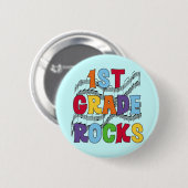 多彩な第1等級はTシャツおよびギフトを揺すります 缶バッジ (正面&裏面)