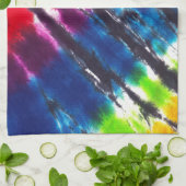 多彩な絞り染め キッチンタオル (折り畳み)