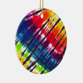 多彩な絞り染め セラミックオーナメント (右)