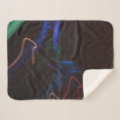 多彩な色のLEDライトイラストレーション シェルパブランケット (正面(横))