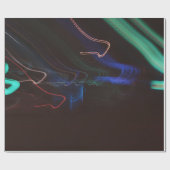 多彩な色のLEDライトイラストレーション ラッピングペーパー (フラット)