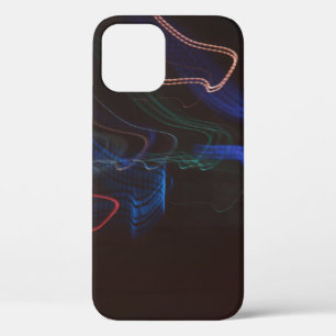 多彩な色のLEDライトイラストレーション iPhone 12ケース
