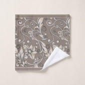 多彩な色彩を装飾 バスタオルセット (ウォッシュタオル)