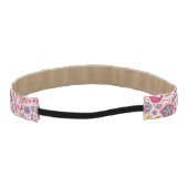 多彩な花が付いている春パターン アスレチックヘッドバンド (裏面)