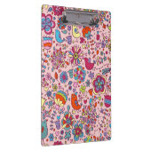 多彩な花が付いている春パターン クリップボード (右)