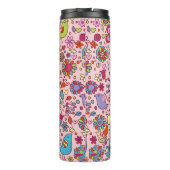 多彩な花が付いている春パターン タンブラー (裏面)