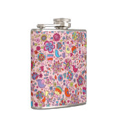 多彩な花が付いている春パターン フラスク (右)