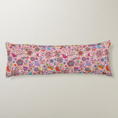 多彩な花が付いている春パターン ボディピロー (裏面)