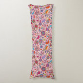 多彩な花が付いている春パターン ボディピロー (正面縦)