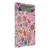 多彩な花が付いている春パターン ミニクリップボード (アングル)