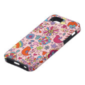 多彩な花が付いている春パターン Case-Mate iPhoneケース (下部)