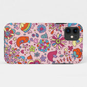 多彩な花が付いている春パターン Case-Mate iPhoneケース (裏面(横))